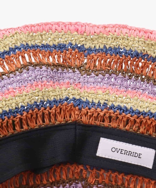 OVERRIDE（オーバーライド）の「OVERRIDE WS PAPER CROCHET HAT / オーバーライド（ハット・レディース・ブルー/ライトパープル/ベージュ・M/57.5cm）」の15枚目の写真