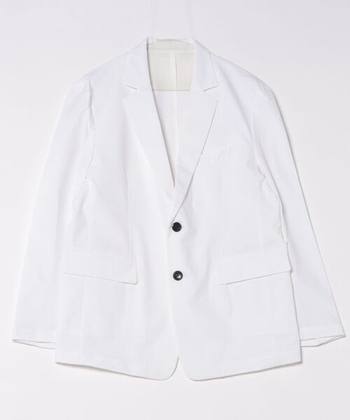 CUSTOM CULTURE（カスタムカルチャー）の「【Custom Culture】二重織りストレッチナイロンジャケット（テーラードジャケット・メンズ・ライトグレー/ブラック/ホワイト・1/2/3）」の2枚目の写真