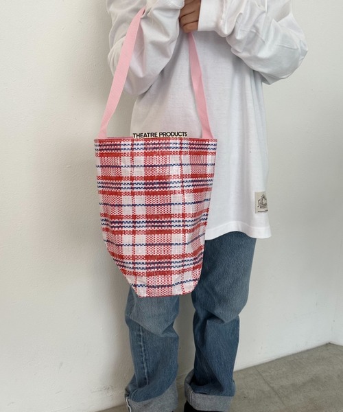 THEATRE PRODUCTS（シアタープロダクツ）の「スフレヤーンワンショルダーバッグ（ショルダーバッグ・レディース・ブラック/レッド・FREE）」の7枚目の写真
