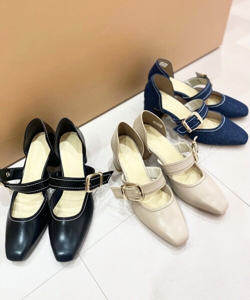 ESPERANZA(エスペランサ)の「セパレートバックルパンプス 24SS(パンプス・レディース・アイボリー/ブラック/ブルー系2・22.5cm/23.0cm/23.5cm/24.0cm/24.5cm)」の22枚目の写真