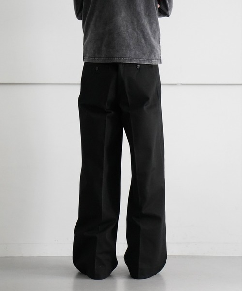 NEONSIGN(ネオンサイン)の「NEONSIGN Drill Wide Pants(チノパンツ・メンズ・ブラック/ベージュ・46/44/48)」の7枚目の写真