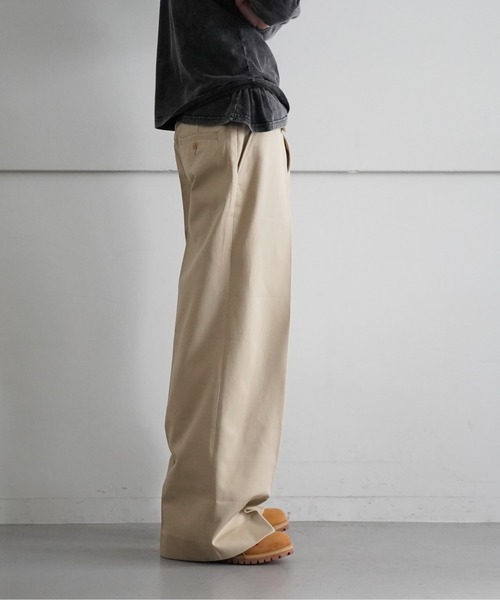 NEONSIGN(ネオンサイン)の「NEONSIGN Drill Wide Pants(チノパンツ・メンズ・ブラック/ベージュ・46/44/48)」の10枚目の写真