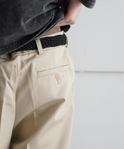 NEONSIGN(ネオンサイン)の「NEONSIGN Drill Wide Pants(チノパンツ・メンズ・ブラック/ベージュ・46/44/48)」の12枚目の写真