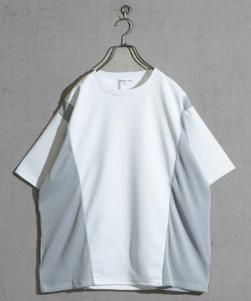 JOHN'S CLOSET(ジョンズクローゼット)の「【13】プリーツ切替 BIGTシャツ(Tシャツ/カットソー・メンズ・ブラック/オフホワイト/グレー・MEDIUM/LARGE)」の7枚目の写真