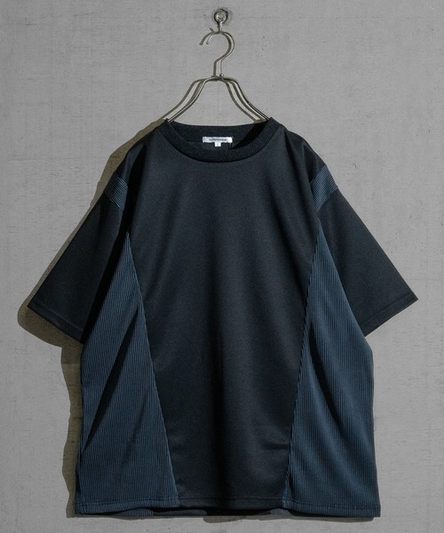 JOHN'S CLOSET(ジョンズクローゼット)の「【13】プリーツ切替 BIGTシャツ(Tシャツ/カットソー・メンズ・ブラック/オフホワイト/グレー・MEDIUM/LARGE)」の9枚目の写真