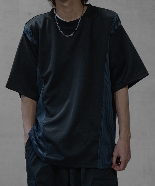 JOHN'S CLOSET(ジョンズクローゼット)の「【13】プリーツ切替 BIGTシャツ(Tシャツ/カットソー・メンズ・ブラック/オフホワイト/グレー・MEDIUM/LARGE)」の19枚目の写真
