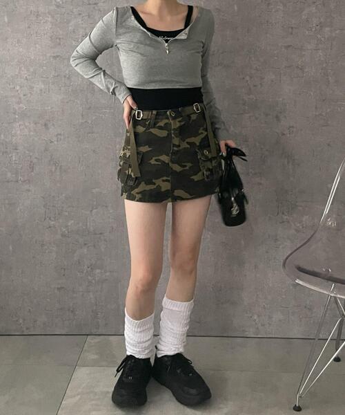 dispark（ディスパーク）の「DISPARK/ミリタリーカーゴスカパン（スカート・レディース・その他1・SMALL/MEDIUM）」の2枚目の写真