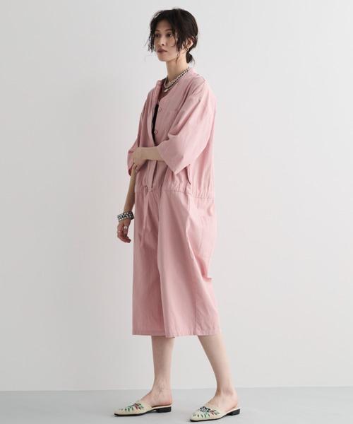 MERLOT（メルロー）の「リネンカシュクールオールインワン1249（つなぎ