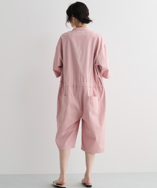 MERLOT（メルロー）の「コットンジャンプスーツ（つなぎ/オールインワン・レディース・ピンク/チャコールグレー・FREE）」の19枚目の写真
