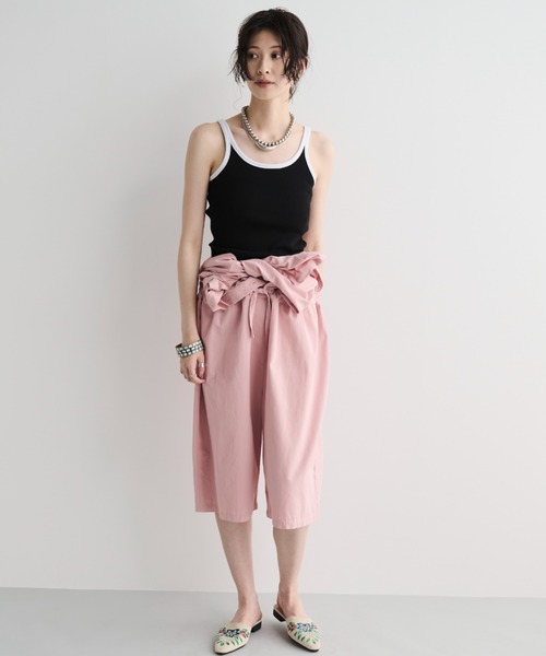 MERLOT（メルロー）の「コットンジャンプスーツ（つなぎ/オールインワン・レディース・ピンク/チャコールグレー・FREE）」の20枚目の写真