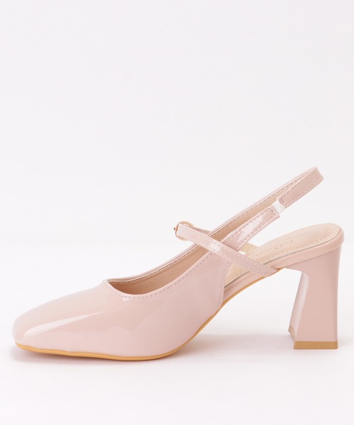 Lace Ladies(レースレディース)の「スクエアトゥ バックオープン ハイヒール サンダル(サンダル・レディース・アイボリー/ピンク・23.5/24.5/22.5/24/23)」の15枚目の写真