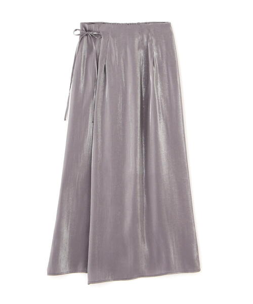 JILL by JILL STUART（ジルバイジルスチュアート）の「◇【ｅＳ】シャンブレーサテンラップスカート（スカート・レディース・グレー系その他/ベージュ・SMALL/MEDIUM）」の15枚目の写真