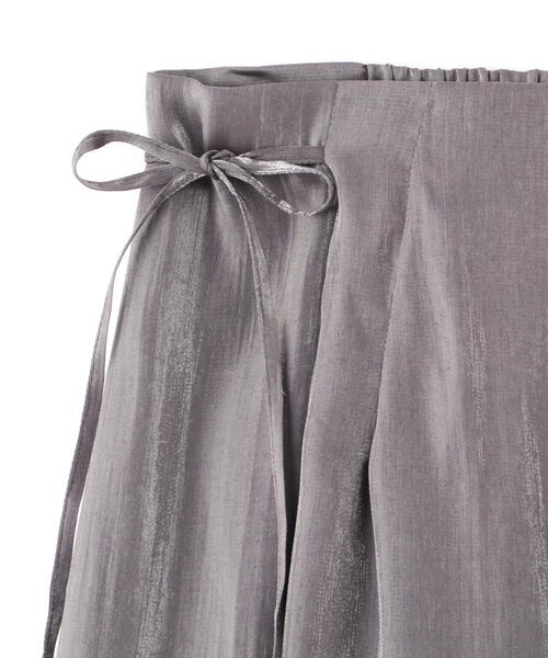 JILL by JILL STUART（ジルバイジルスチュアート）の「◇【ｅＳ】シャンブレーサテンラップスカート（スカート・レディース・グレー系その他/ベージュ・SMALL/MEDIUM）」の21枚目の写真