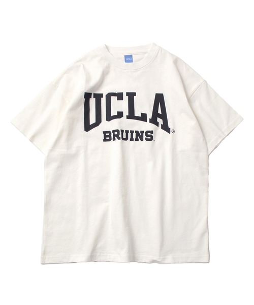 UCLA（ユーシーエルエー）の「【大人向けサイズあり】【UCLA】コットン・フロントUCLAロゴ半袖Tシャツ（Tシャツ/カットソー・キッズ・グレー/ライトブルー/ホワイト・160cm/170cm/140cm/150cm）」の2枚目の写真