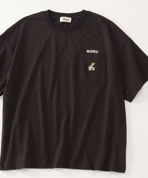 Disney(ディズニー)の「【Disney/ディズニー】アートワークデザイン ワイド 半袖ポケットTシャツ(Tシャツ/カットソー・レディース・スミクロ/イエロー/グリーン・L/M)」の2枚目の写真