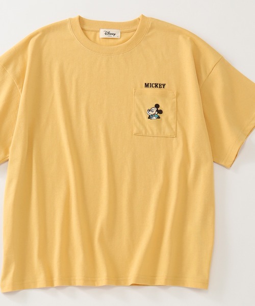 Disney(ディズニー)の「【Disney/ディズニー】アートワークデザイン ワイド 半袖ポケットTシャツ(Tシャツ/カットソー・レディース・スミクロ/イエロー/グリーン・L/M)」の3枚目の写真