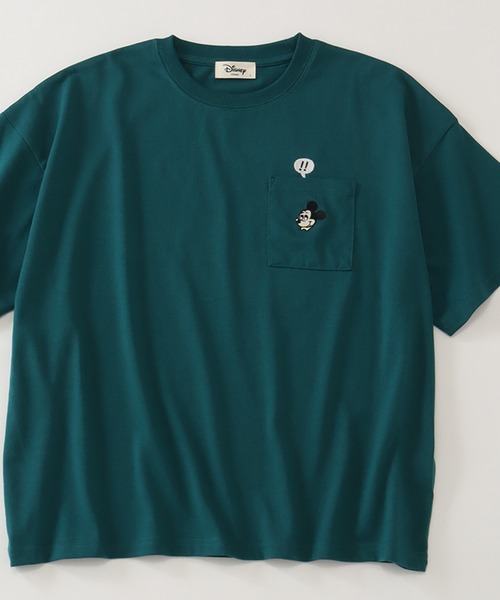 Disney(ディズニー)の「【Disney/ディズニー】アートワークデザイン ワイド 半袖ポケットTシャツ(Tシャツ/カットソー・レディース・スミクロ/イエロー/グリーン・L/M)」の1枚目の写真