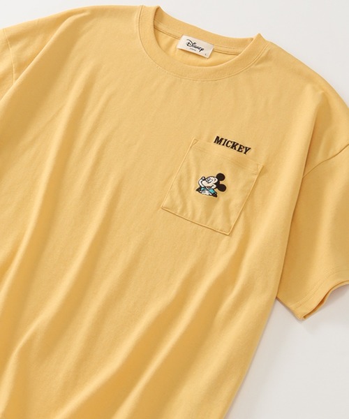 Disney(ディズニー)の「【Disney/ディズニー】アートワークデザイン ワイド 半袖ポケットTシャツ(Tシャツ/カットソー・レディース・スミクロ/イエロー/グリーン・L/M)」の12枚目の写真