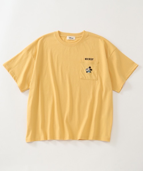 Disney(ディズニー)の「【Disney/ディズニー】アートワークデザイン ワイド 半袖ポケットTシャツ(Tシャツ/カットソー・レディース・スミクロ/イエロー/グリーン・L/M)」の7枚目の写真