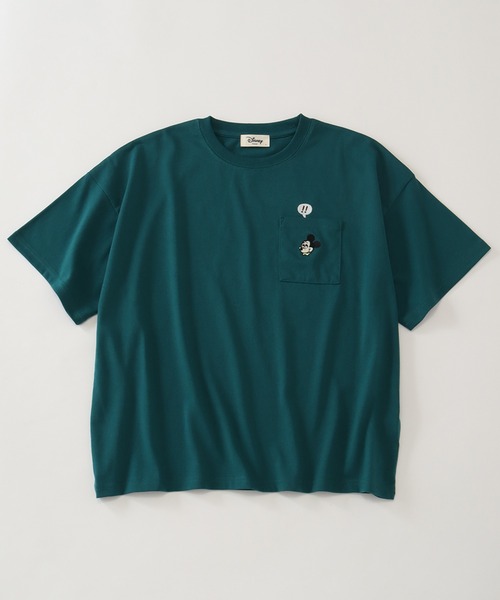 Disney(ディズニー)の「【Disney/ディズニー】アートワークデザイン ワイド 半袖ポケットTシャツ(Tシャツ/カットソー・レディース・スミクロ/イエロー/グリーン・L/M)」の6枚目の写真