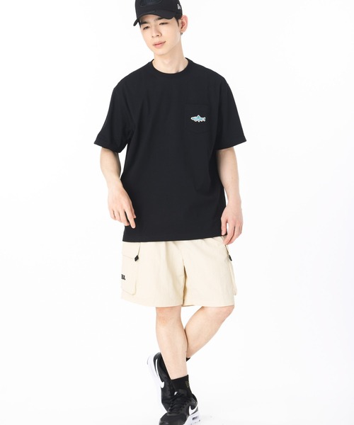 【韓国】ニューエラ■SMALL EMBROIDERY POCKET T-SHIRTS■送料込 NEW ERA ニューエラ 韓国企画 半袖Tシャツ スケートボード