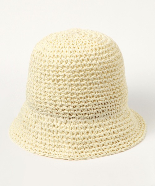 GLOBAL WORK（グローバルワーク）の「抗菌防臭ペーパーバケハ/110980（ハット・レディース・ブラック/アイボリー/ベージュ・FREE）」の2枚目の写真