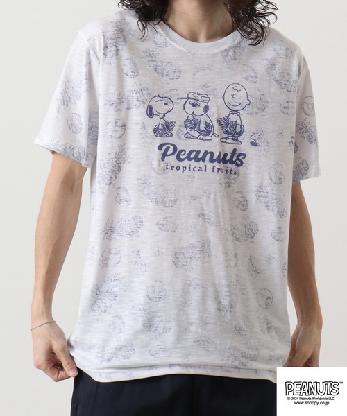 【ピーナッツ】Tシャツ⑩ XLサイズ SNOOPY XL/古着 半袖 ビンテージ Tシャツ メンズ 90s ピーナッツ