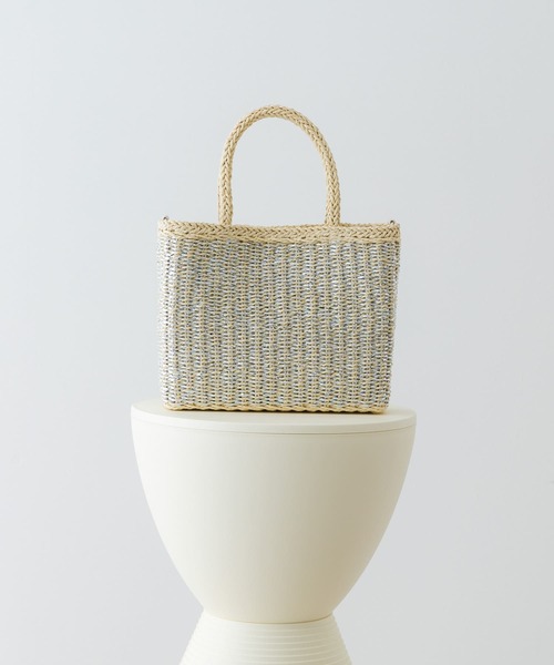 RODE SKO（ロデスコ）の「ラメカゴショルダーバッグ（ショルダーバッグ・レディース・グレー/キャメル・ONE）」の2枚目の写真