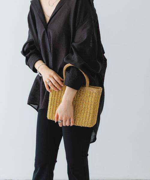 RODE SKO（ロデスコ）の「ラメカゴショルダーバッグ（ショルダーバッグ・レディース・グレー/キャメル・ONE）」の9枚目の写真