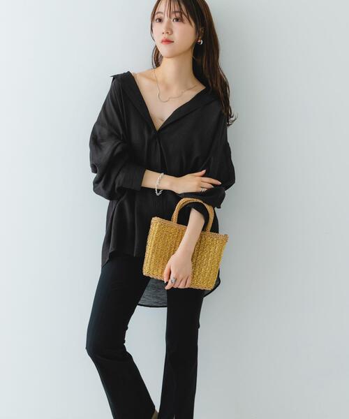 RODE SKO（ロデスコ）の「ラメカゴショルダーバッグ（ショルダーバッグ・レディース・グレー/キャメル・ONE）」の11枚目の写真