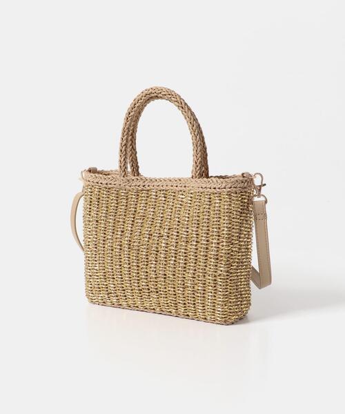 RODE SKO（ロデスコ）の「ラメカゴショルダーバッグ（ショルダーバッグ・レディース・グレー/キャメル・ONE）」の17枚目の写真