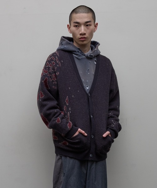 BAL（バル）/2024秋冬】JACQUARD WOOL CARDIGAN