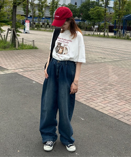 kutir（クティール）の「アソートプリントロゴTシャツ（Tシャツ/カットソー・レディース・ホワイト/ライトグレー/ダークグレー/オートミール/ブルー/チャコールグレー・FREE）」の15枚目の写真