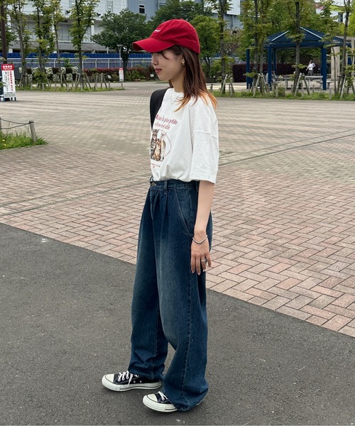 kutir（クティール）の「アソートプリントロゴTシャツ（Tシャツ/カットソー・レディース・ホワイト/ライトグレー/ダークグレー/オートミール/ブルー/チャコールグレー・FREE）」の16枚目の写真