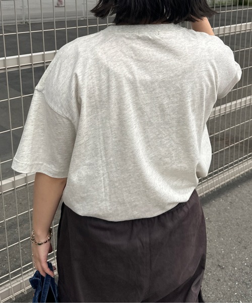 kutir（クティール）の「アソートプリントロゴTシャツ（Tシャツ/カットソー・レディース・ホワイト/ライトグレー/ダークグレー/オートミール/ブルー/チャコールグレー・FREE）」の20枚目の写真