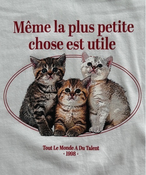 kutir（クティール）の「アソートプリントロゴTシャツ（Tシャツ/カットソー・レディース・ホワイト/ライトグレー/ダークグレー/オートミール/ブルー/チャコールグレー・FREE）」の18枚目の写真