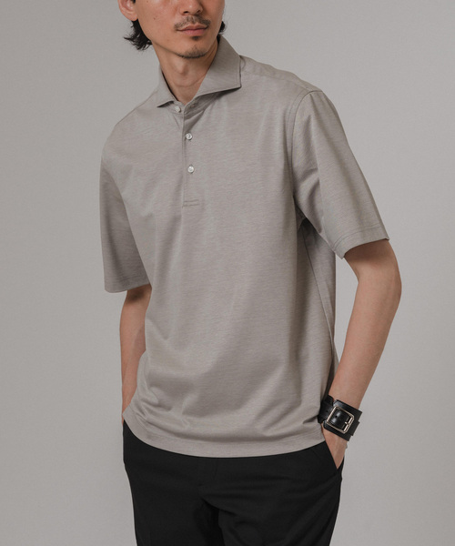 EDIFICE（エディフィス）の「”ストレッチ＆防シワ機能”SOLOTEX カルゼポロシャツ（ポロシャツ・メンズ・ネイビー/グレー/ベージュ系その他/ホワイト・X-LARGE/LARGE/MEDIUM/SMALL）」の3枚目の写真