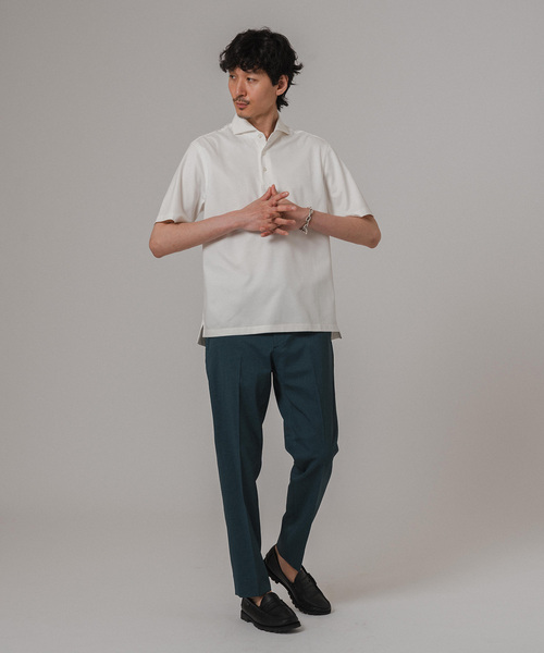 EDIFICE（エディフィス）の「”ストレッチ＆防シワ機能”SOLOTEX カルゼポロシャツ（ポロシャツ・メンズ・ネイビー/グレー/ベージュ系その他/ホワイト・X-LARGE/LARGE/MEDIUM/SMALL）」の10枚目の写真