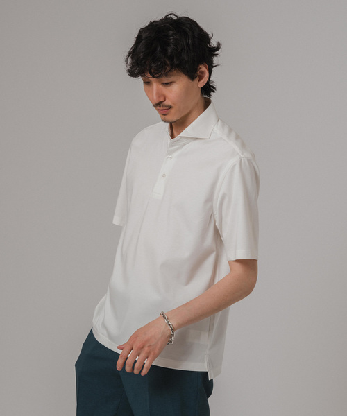 EDIFICE（エディフィス）の「”ストレッチ＆防シワ機能”SOLOTEX カルゼポロシャツ（ポロシャツ・メンズ・ネイビー/グレー/ベージュ系その他/ホワイト・X-LARGE/LARGE/MEDIUM/SMALL）」の14枚目の写真