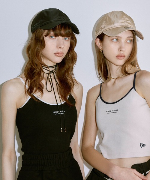 NEW ERA（ニューエラ）の「NEW ERA Rib Camisole（キャミソール・レディース・ブラック/アイボリー・F）」の5枚目の写真