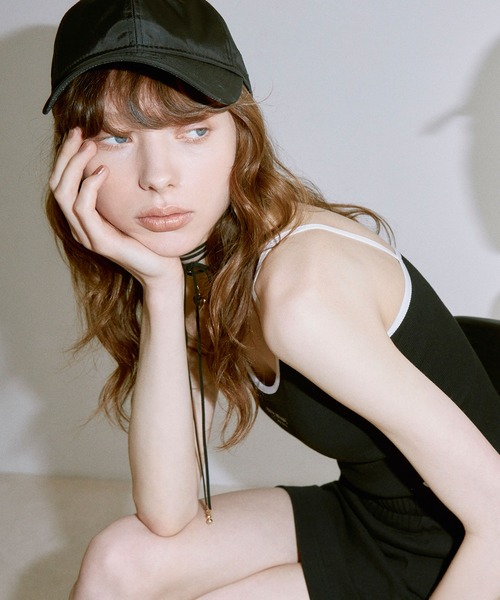 NEW ERA（ニューエラ）の「NEW ERA Rib Camisole（キャミソール・レディース・ブラック/アイボリー・F）」の8枚目の写真