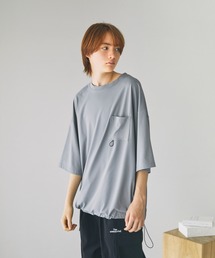 The unormwind（ザアンノームワインド）の「Buyer's Select/UVカット&ストレッチ ポリエステル天竺ビッグ半袖/5分袖Tシャツ ドローコード（Tシャツ/カットソー・メンズ）」