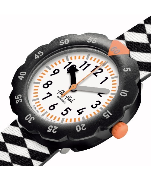 FLIK FLAK（フリックフラック）の「RACE FLAG（アナログ腕時計・キッズ・ブラック・FREE）」の3枚目の写真