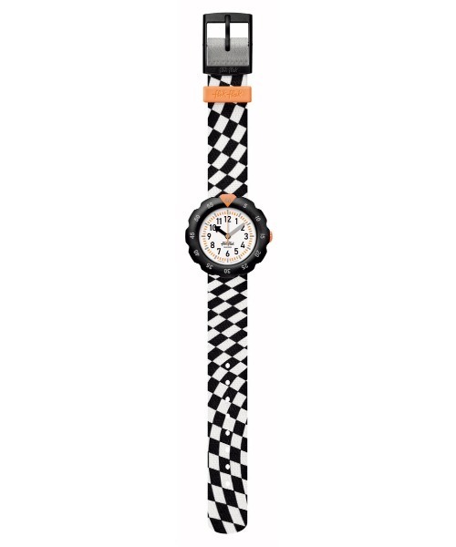 FLIK FLAK（フリックフラック）の「RACE FLAG（アナログ腕時計・キッズ・ブラック・FREE）」の4枚目の写真