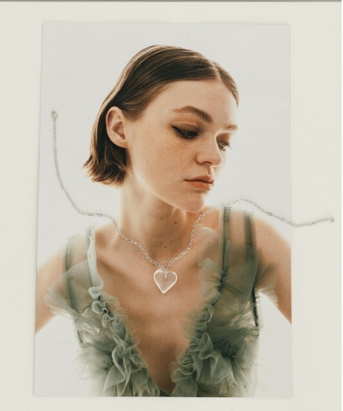 ao nude jewelry サンディハートネックレス2way シルバー×ゴールドハートネックレス | ファッション通販サイト NUGU