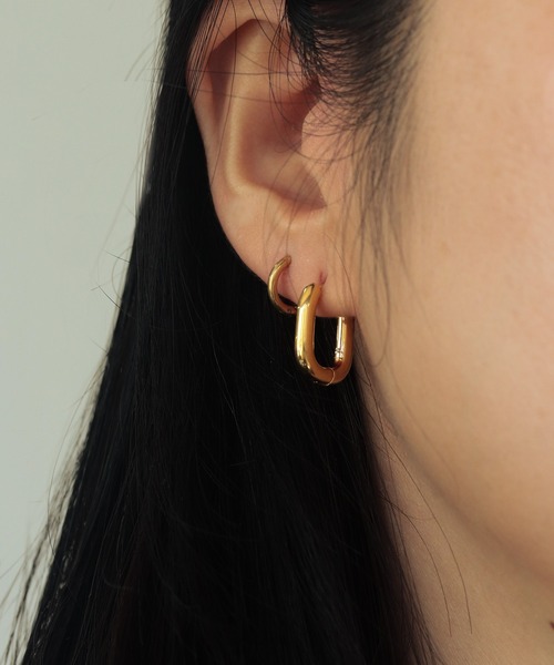 サージカルステンレス】フープピアスS/M（ピアス（両耳用））｜bonu