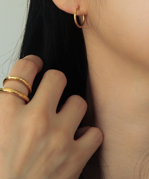 サージカルステンレス】フープピアスS/M（ピアス（両耳用））｜bonu