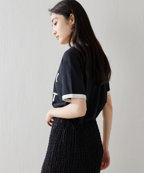 ウィムガゼット　パッチワークロゴTシャツ　ブラック Whim Gazette（ウィムガゼット）の「パッチワークロゴTシャツ（T