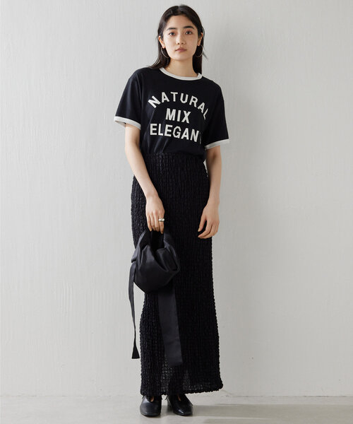 ウィムガゼット　パッチワークロゴTシャツ　ブラック パッチワークロゴTシャツ | Whim Gazette(ウィム ガゼット