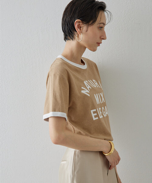 ウィムガゼット　パッチワークロゴTシャツ　ブラック Whim Gazette(ウィム ガゼット)のパッチワークロゴTシャツ通販